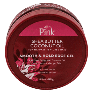 Luster's Pink Shea Butter Coconut Oil Smooth & Hold Edge Gel – 128 g